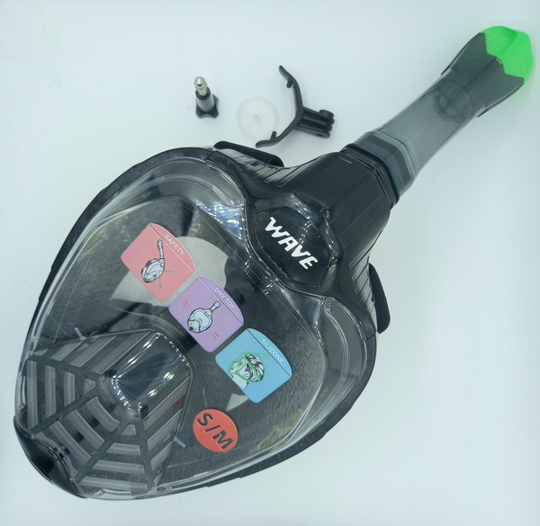 Professional Full Face Diving Swimming Mask - Wave