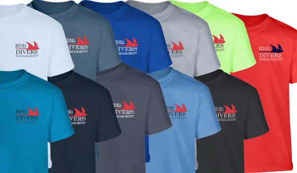 T-Shirt Unisex Red Sea Divers Size: L