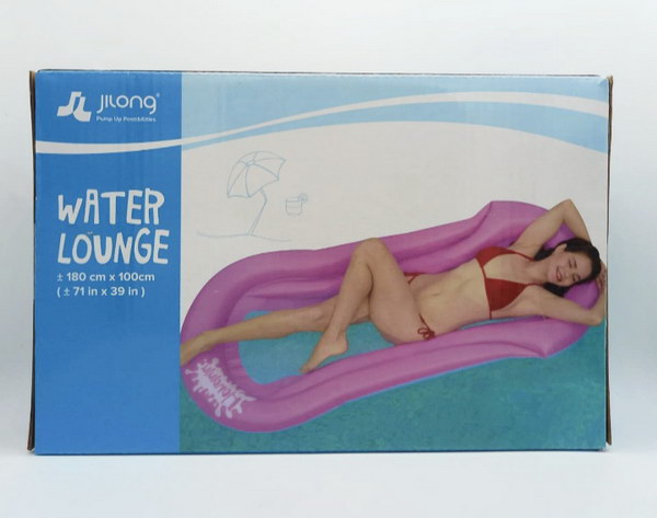 Swimming pool raft with net mat