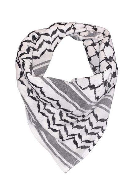 THE UNIQUE SCARF IS PALESTINIAN