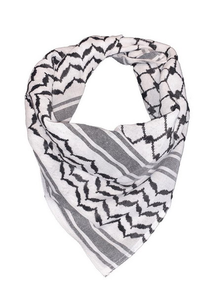 THIS UNIQUE DESIGN ON SCARF IS PALESTINIANS NATIONAL SYMBOL.