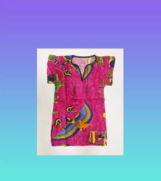 Pharaonic Print Dress Size: 10 - Children