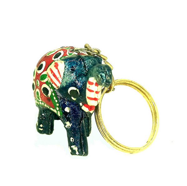 Blue Elephant keychain