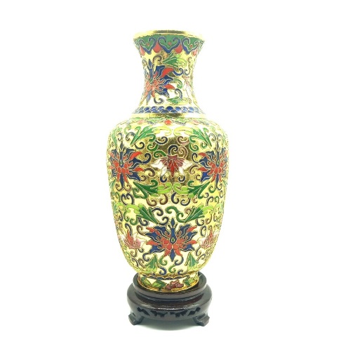 Cloisonne Vase Multi Color