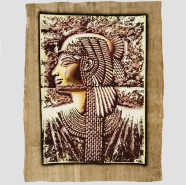 Illuminated Papyrus - Queen Cleopatra