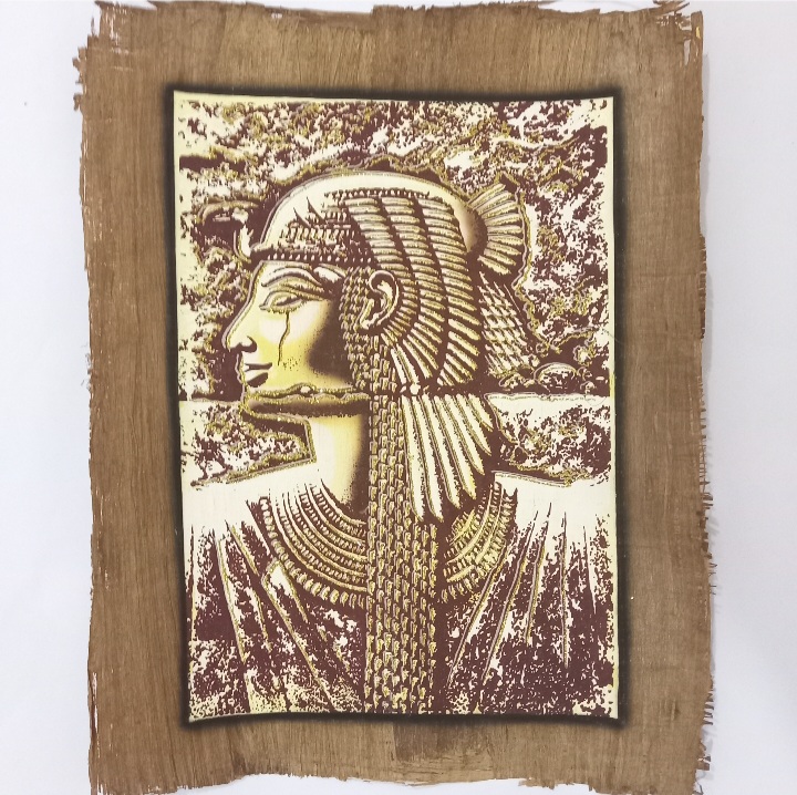 Queen Cleopatra - Illuminated Papyrus