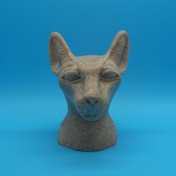 Goddess Bastet Head - Sandstone