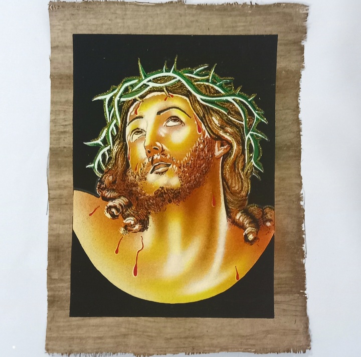 Illuminated Papyrus - Jesus Christ