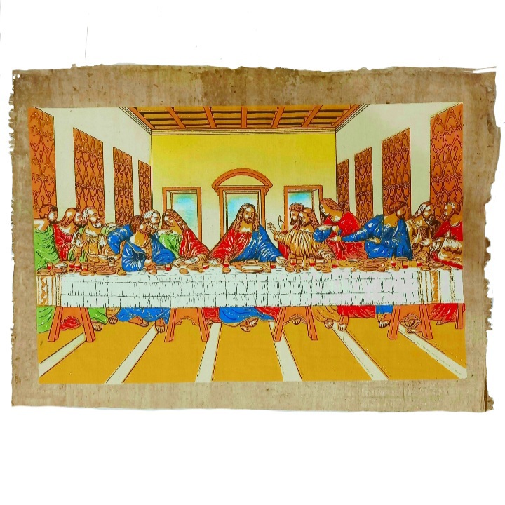 Illuminated Papyrus - Last Supper Painting??