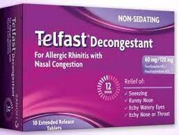 Telfast - Decongestant 10 tab