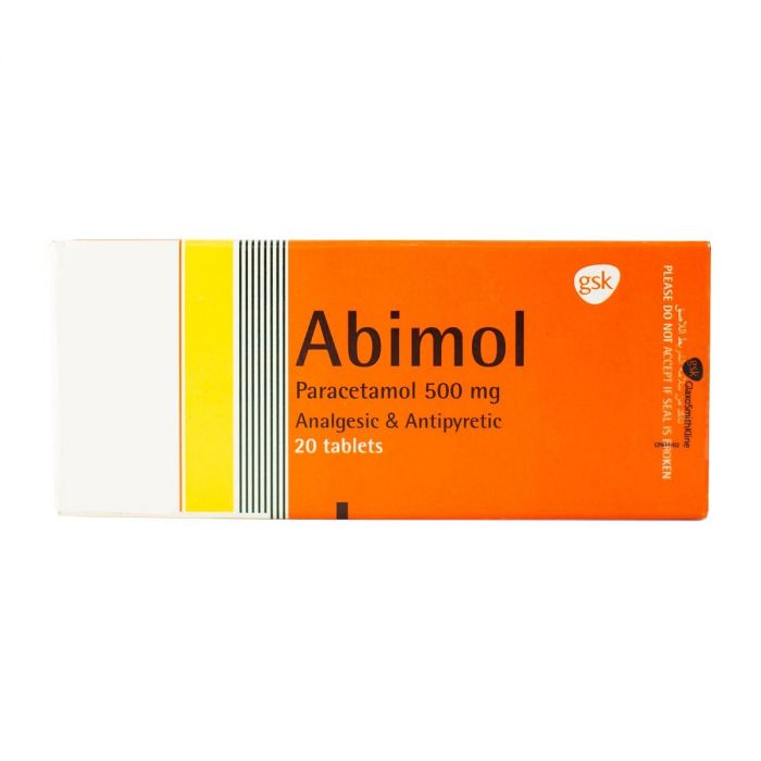 Abimol - 500 mg 20 Tablets