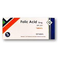 Folic Acid - 5 mg 30 Tablets