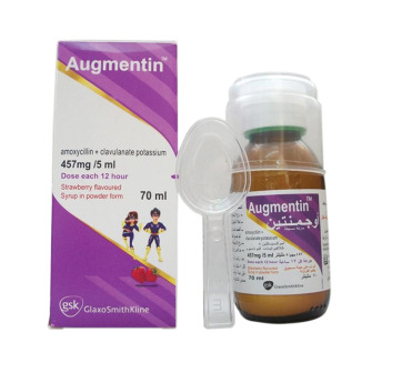 Augmentin 457 mg / 5 ml powder for suspension preparation 70 ml