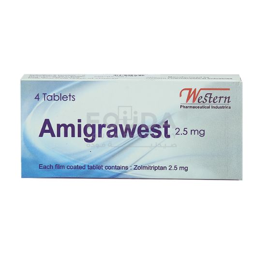 Amigrawest - 2.5 mg 4 Tablets