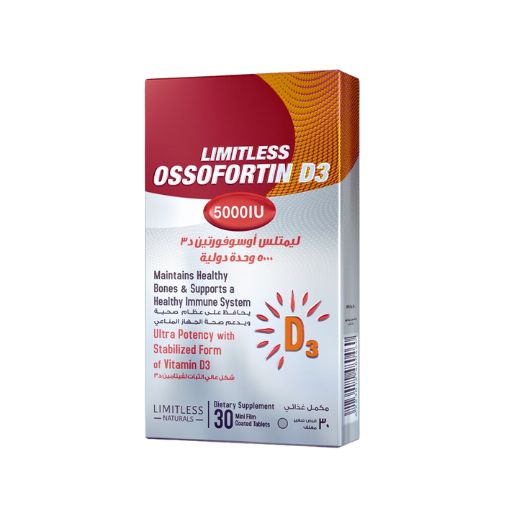 Limitless Ossofortin D3 5000 I.U - 30 Mini-Tablets