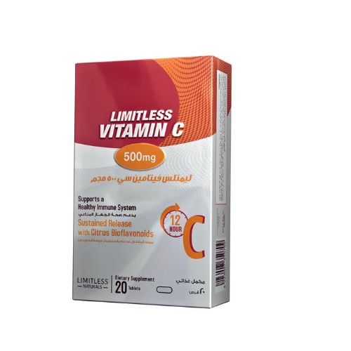 Limitless Vit C 500 mg - 20 Tablets