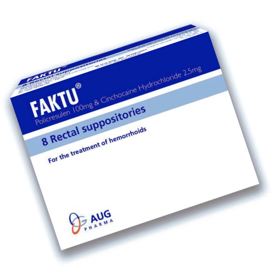 Faktu - 8 Rectal Suppositories