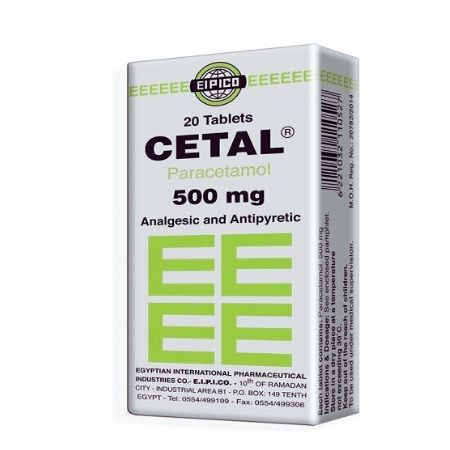 Cetal - 500 mg 20 Tablets