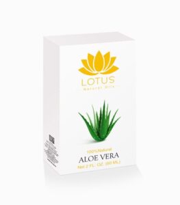 Aloe Vera Oil bottle with natural aloe plant – nourishing skin and hair care