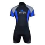 3mm celotělový potápěčský neopren se zadním zipem a UV ochranou