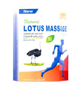 Ostrich Fat Cream by Lotus Massage for Joint and Muscle Pain Relief