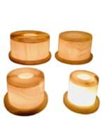 Handmade alabaster candle holders and scent diffusers set