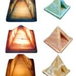 alabaster pyramid candle holder handmade in Egypt