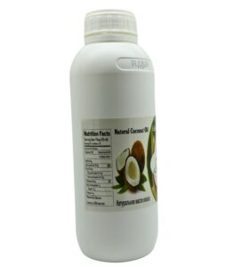 El Baraka Organic Coconut Oil to her hair