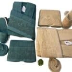 Egyptian Cotton Bathrobes and Towels Set