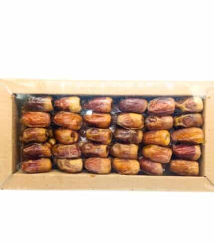 Close-up of dry Ajwan Dates showing texture and color