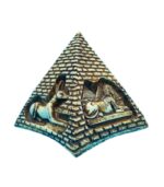 Egyptian Pyramid Decor on Bookshelf