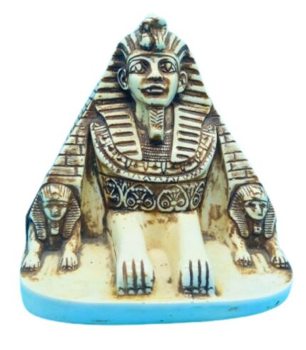 3D Egyptian Pyramid Statue with Pharaonic Designs