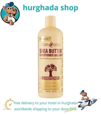 Cleopatra Shea Butter Conditioner – Deep nourishment for all hair types with natural ingredients like Shea Butter, Vitamin E, and Jojoba Oil.