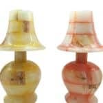 Zapálená onyxová lampa se svíčkou – Efekt měkkého zářivého osvětlení