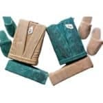 SIGMA 8-Piece Egyptian Cotton Bathrobe Set on display