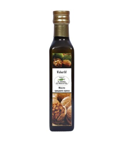 Cold-pressed El-Baraka Organic Walnut Oil bottle