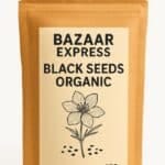 Organic black seeds in a wooden bowl – Nigella Sativa superfood