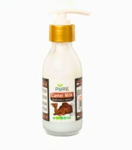 Camel Milk Cream 125ml jar on white background