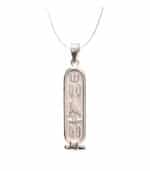 Double-Sided 925 Silver Egypt Cartouche Necklace