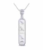 Hieroglyphic Name Cartouche with 925 Silver Chain