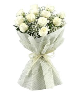 White Rose Bouquet for Same-Day Delivery in Hurghada