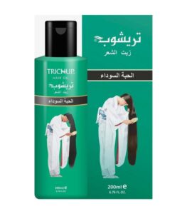 Trichup Long & Strong Hair Oil bottle with natural ingredients