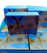 Infographic showing benefits of goat milk soap