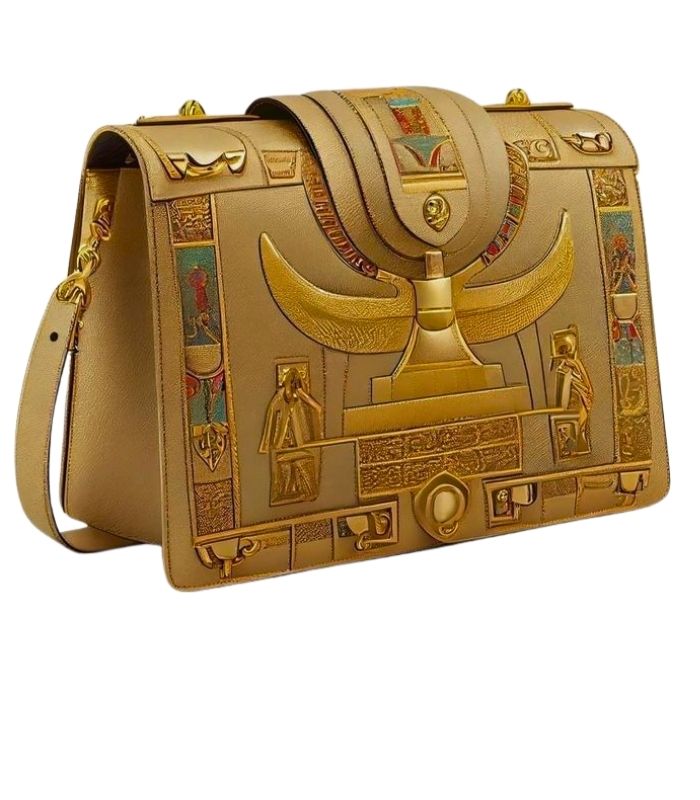 Authentic handmade Egyptian bags with traditional patterns and cultural designs.
