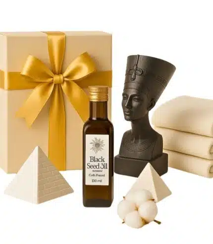 A selection of Egyptian-made products including gifts and everyday essentials from the Best of Egypt collection at Bazaar Express.