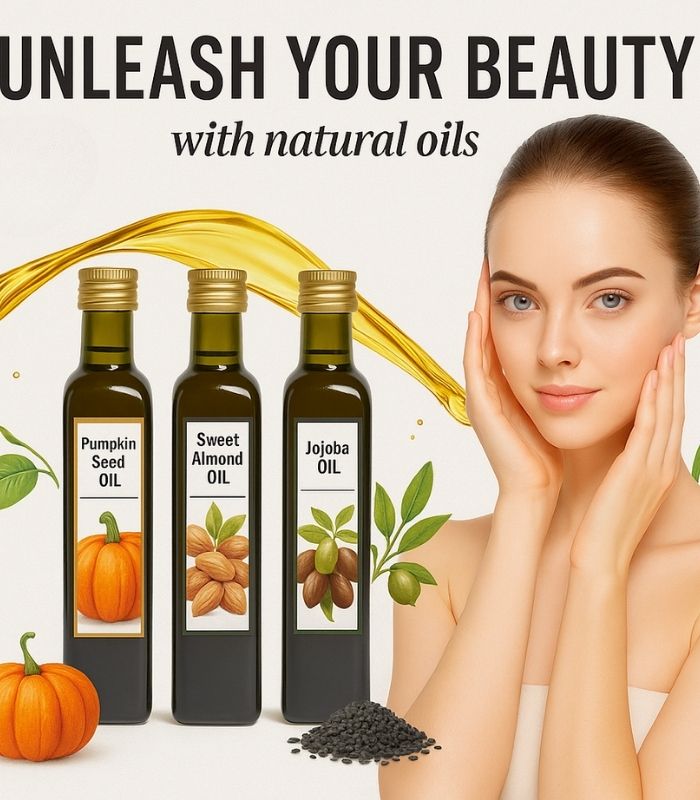Premium cold-pressed oils from Baraka Factory in Egypt – organic and natural skincare products from Bazaar Express
