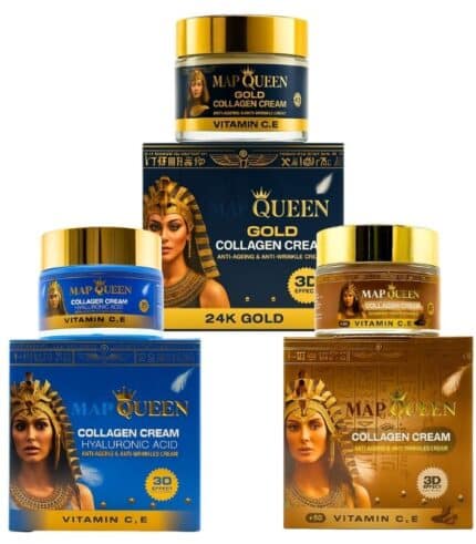 Anti-wrinkle cream benefits with collagen and hyaluronic acid for face
