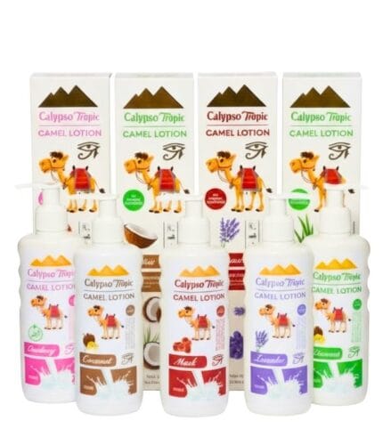 Deluxe Premium Camel Milk Lotion Bundle Five Luxury Moisturizers 250ml Egyptian
