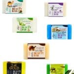 Luxury Beauty Bar Soap Collection – premium professional-grade cleansing bars including luxury camel milk, coconut, olive oil, fish collagen, aloe vera, 24K gold and goat milk soap