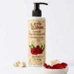 Velvet Rose Shea Cream with shea butter and rose fragrance for soft and hydrated skin.